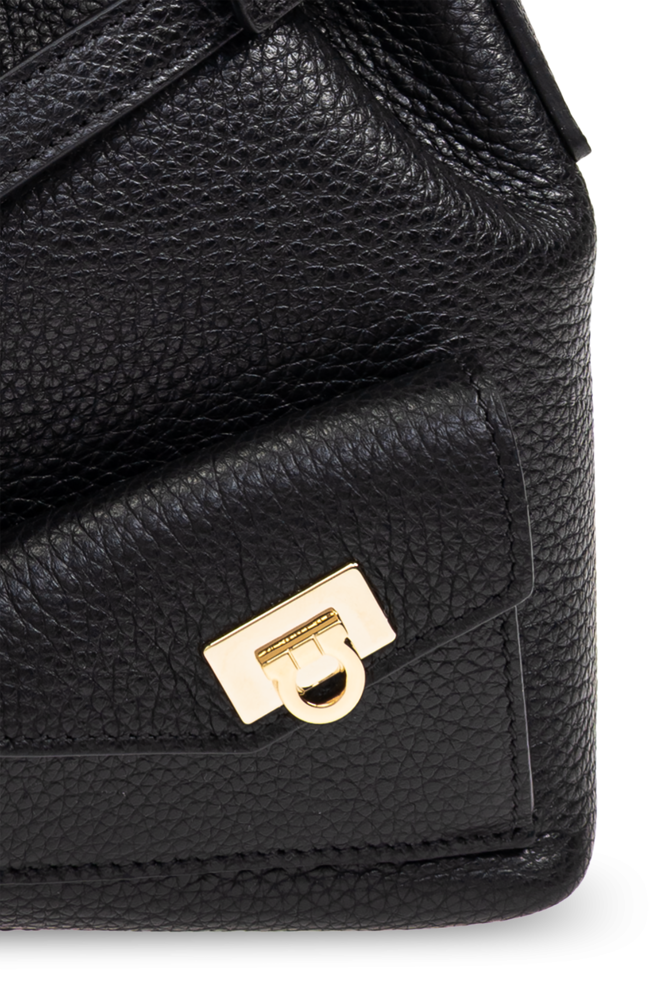 FERRAGAMO Leather shoulder bag, bucket type | Women's Bags